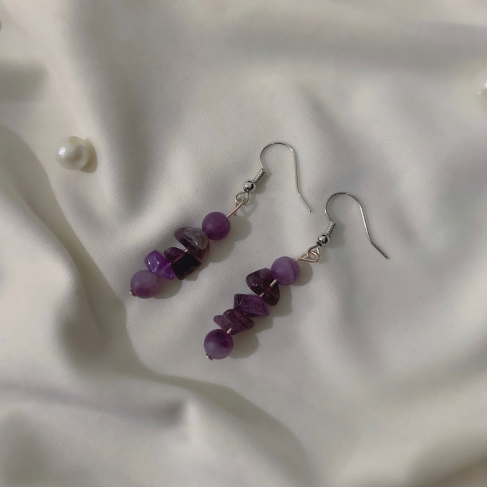 Amethyst earrings